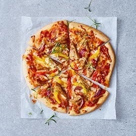 Vegetariánská pizza s gyrosem